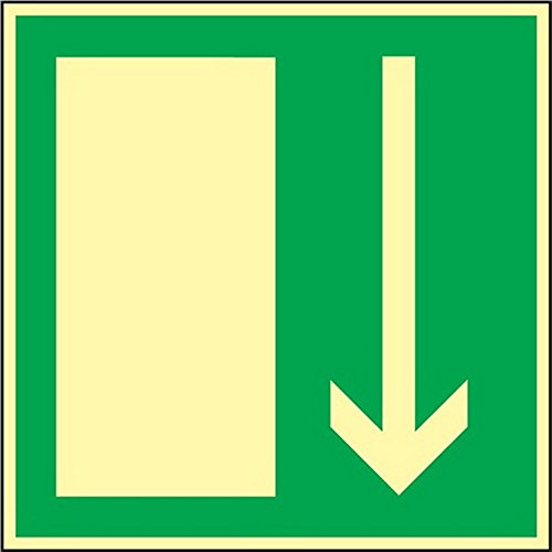 Señales De Vida Bgv A8 L148Xb148Mm Salida De Emergencia Tiendizaje En Oferta Lámina De Salida De Emergencia 148X148Mm Fotoluminiscente Verde/Blanco Autoadhesiva