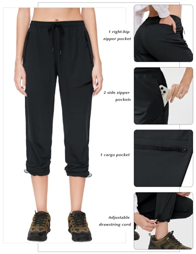 SEVEGO Womens Hiking Pants Tall Inseam 30"/32"/34"/36" Athletic Cargo Pants Lightweight 4 Zipper Pockets Water Resistant4