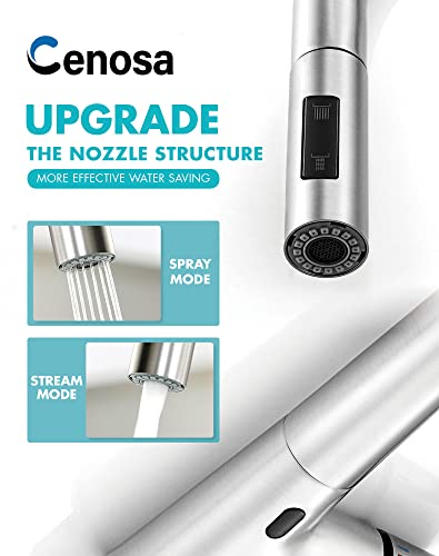 Touchless-Kitchen-Faucet-with-AC-Adapter-Smart-Motion-Sensor-Hands-Free-Single-Handle-Kitchen-Sink-Faucet-with-Pull-Down-Sprayer-Brushed-Nickel