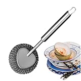 Cepillos de cocina para platos,Herramientas de limpieza de alambre de acero inoxidable | Limpiador de ollas y estufas de metal | para fregadero, estufas, parrillas, utensilios de cocina, cuencos