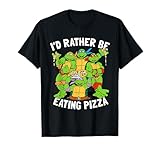 I'd Rather Be Eating Pizza TMNT T-Shirt