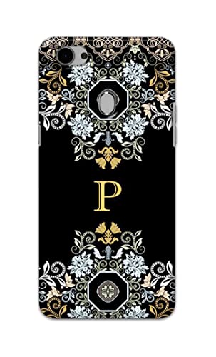 Image of Printed Hard Back Cover Case for Oppo F7 Back Cover (Alphabet P) -1803