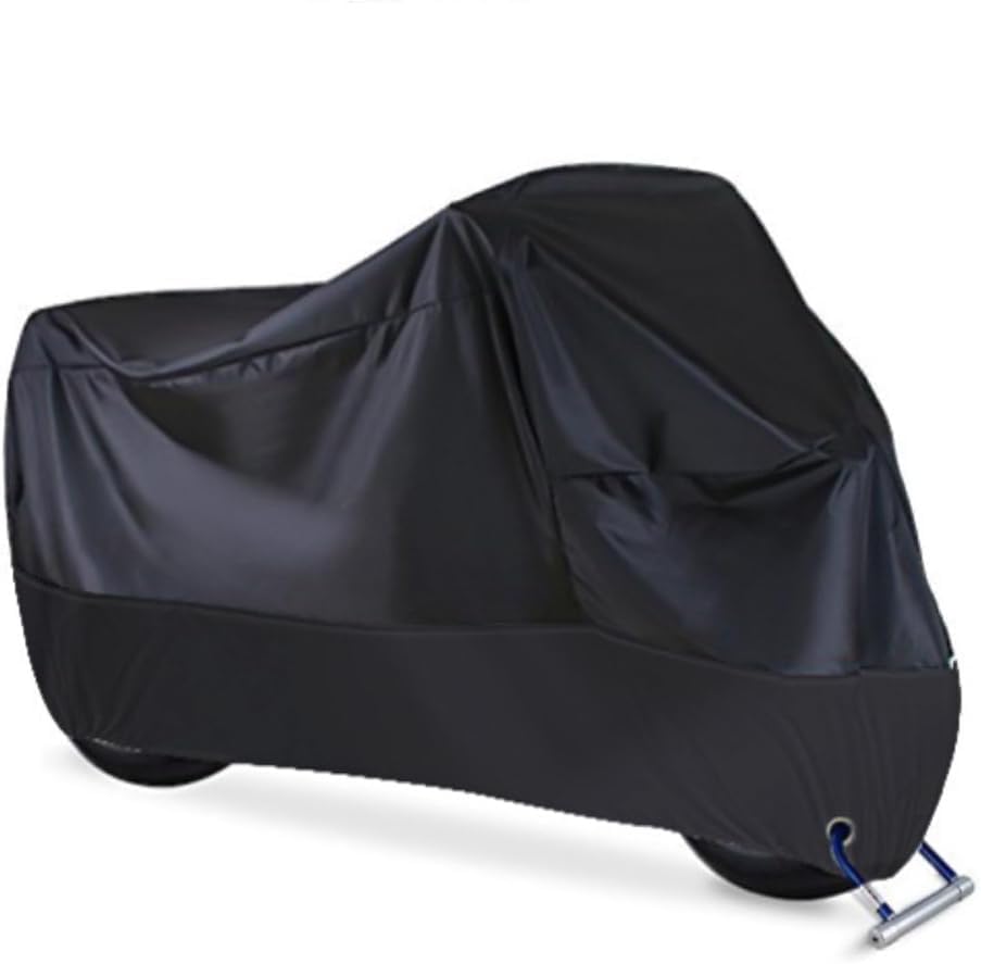 Motorcycle Cover for Harley-Davidson CVO Fat Bob/Ultra Classic Electra Glide, Polyester Lock Hole Outdoor Four Seasons Waterproof Sun Protection Rain Protection Dustproof Protective Cover