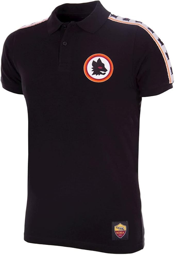 100% Calcio AS Roma Taper Polo - L