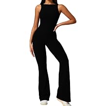 HSQSMWJ Women Wear Backless Butt Scrunch Workout Yoga Jumpsuit