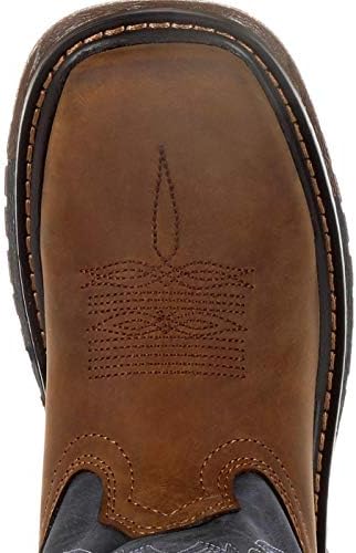 Rocky Flex Ride Western Boot, Denim Brown, 2 US Unisex Little Kid | Image 5