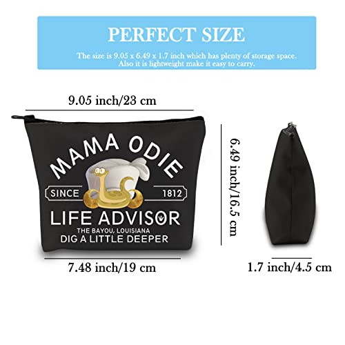 Mama Odie with Snake Inspired Zipper Pouch Frogs Movie Fans Gift Tiana Princess Makeup Bag (Mama Odie Bag EU) - Image 2