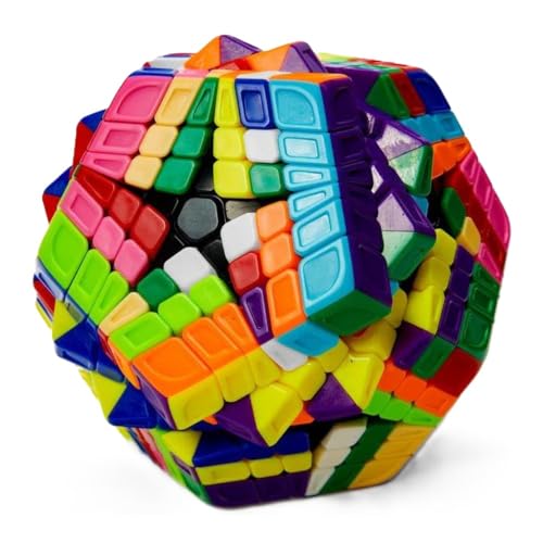 Image of YuXin HuangLong Elite Kilominx 6x6 Speed Cube | Professional 6-Layer Dodecahedron Shape Mod | Sculpted Exterior for Grip, High-Order Stickerless Logic Puzzle