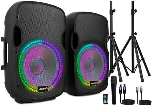 Audibax Party 215 Led Set 2 Altavoces 15