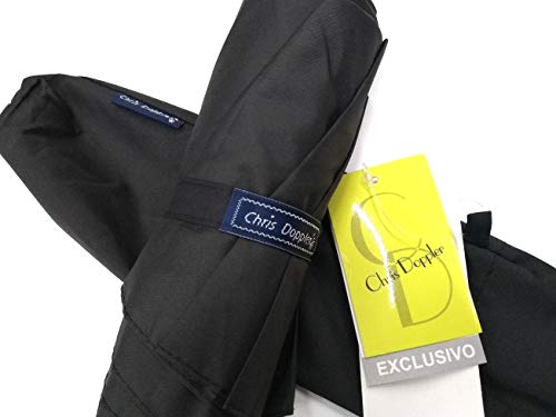 Guarda Chuva Chris Doppler Automático Abre Fecha 30 cm preto