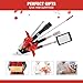 Telescoping Magnetic Pickup Tool Set, Inspection Mirrors and Four Claw Grabber Tool, Flexible LED Flashlight, Magnet Stick, Cool Gadgets for Men, Gifts for Dad, Husband