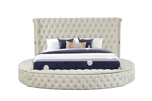 Lpkrpl BED001 Luxury Round Bed Frame Queen thumb #5
