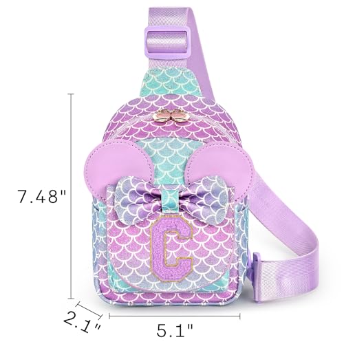 Image of Mibasies Sling Bag for Girls Gift, Toddler Girl Toys, Blue Purple C