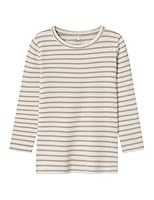 NAME IT Child Oberteil mit Langen Ärmeln Gestreiftes