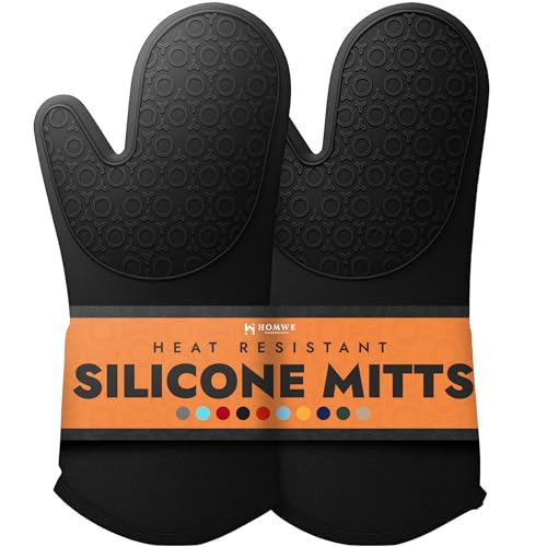 BPA-Free Silicone Oven Mitts Ultra Heat Resistant up to 500°F