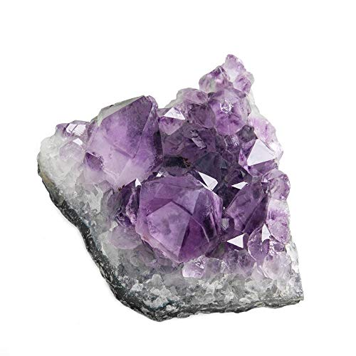 CXD-GEM Natural Amethyst Crystal Cluster Drusy Geode Quartz Specimen Home Decoration Stone,1.6-2.5 Inch