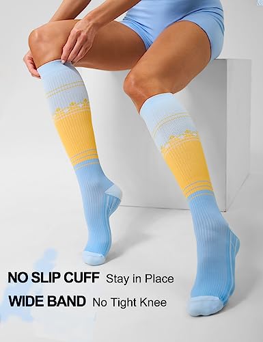 Image of FITRELL 3 Pairs Compression Socks for Women and Men 20-30mmHg-Circulation Support Socks