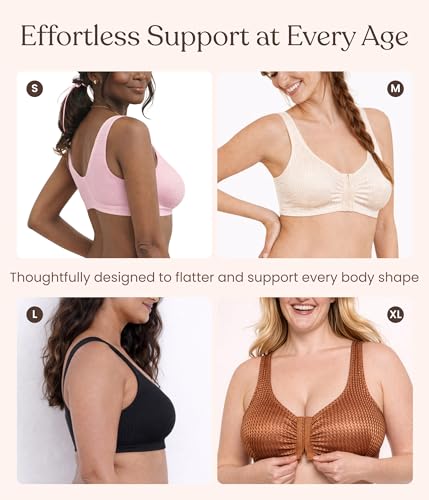 Image of Carole Martin Full-Freedom Comfort Front Closure Bra for Women, Wireless