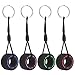 Olakin 4 PCS Portachiavi per Pneumatici Piccoli, Portachiavi in Gomma Morbida per Gli Amanti delle Auto da Uomo, Accessori per La Decorazione Dell'Auto(Rosa, Blu, Rosso, Verde)