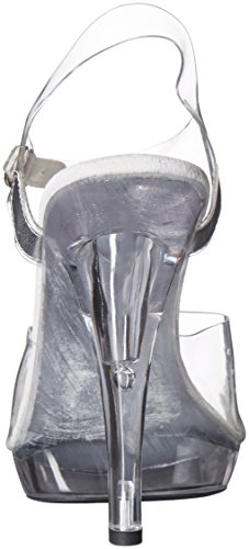 Ellie Shoes Women's 521-Brook-W Heeled Sandal, Clear, 13 D Us #TOP2