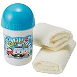 トルネ コットン おしぼり 2枚 抗菌 おしぼりケース セット GoGoタウン ストラップ用の穴付き 弁当 P-3618