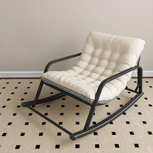Chaise à bascule double rembourrée avec balancement fluide pour porche - 2