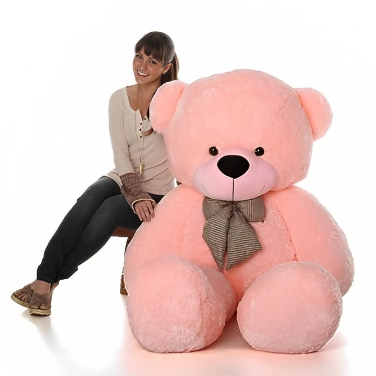 MOSU 7 Feet Big Pink Giant Teddy Soft Toys Skin Friendly Super So...