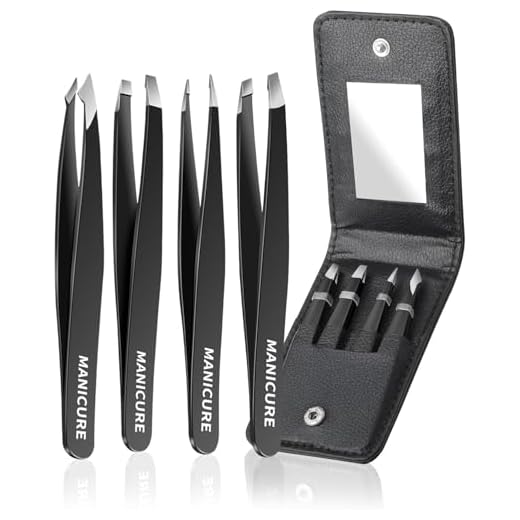 Tweezers for Women Facial Hair Precision Ingrown Hair Tweezer Set 4 Pcs Travel Eye Brow Tweezers Bulk
