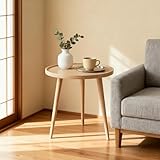 petite table ronde de jardin en plastique Design moderne et minimaliste : Cette table ronde séduit par ses lignes épurées et son style intemporel – idéale pour un intérieur scandinave, moderne ou bohème.