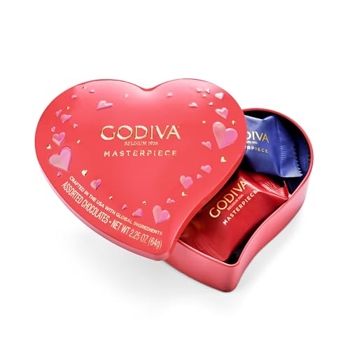 Godiva Masterpiece Heart Chocolate Gift Tin...