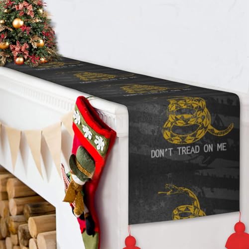Chemin de table de Noël rétro avec pompons suspendus pour table de fête - 7