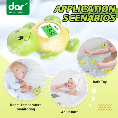 Dar Darouxiao 001 Baby Bath Thermometer, Digital Water Temperature Thermometer With 3 Color Backlit And Temperature Warning, Safety Bath Tube Thermometer Floating Toy For Infant thumb #5
