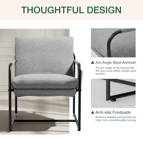 Sillón Plegable Confort Lino Gris miniatura 7