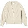 Amazon-Essentials-Womens-Soft-Touch-Ribbed-Blouson-Cardigan Amazon Essentials Women's Soft Touch Ribbed Blouson Cardigan, Beige, Large
