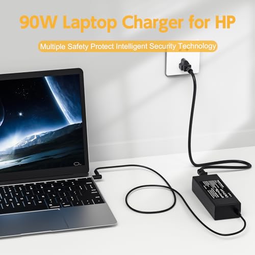 image for ROLADA 90W Laptop Charger for HP Envy 13 15 17 M6 M7 X360; HP Pavilion