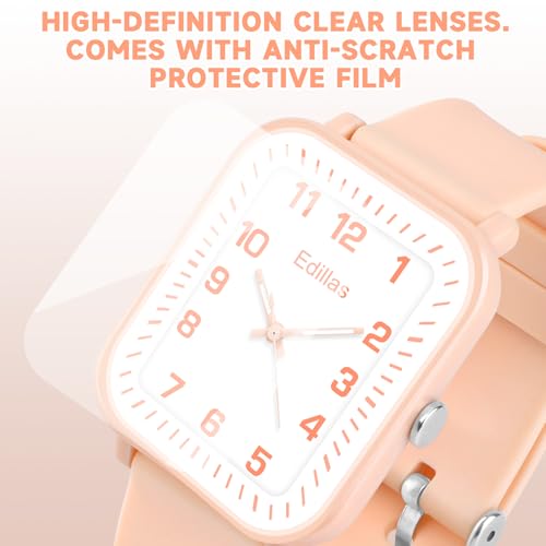 Image of Edillas Kids Teens Watch Analog Girls Boys, Waterproof Stylish Watch for Children,Students with Soft Silicone Strap for Kids Teens 4-16 Years Old