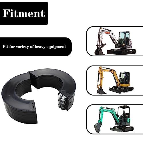 Image of 8 Pack 80MM Excavator Bucket Pin Shim Kit Detachable for Excavator and Skid Steer Fit for Cat Bobcat Kubota Komatsu Takeuchi New Holland, 5mm Thickness