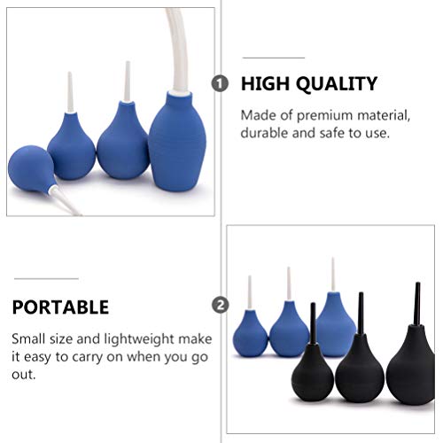 HEALLILY 3 frascos descartáveis aplicadores de ducha vaginal aplicador anal para mulheres e homens