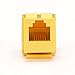 USOC RJ11 Jack Yellow 25Pack