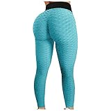 Eaylis Damenmode Reine Farbe Yogahosen Plus Size Legging Casual High Waist Sporthosen, Sommerhose Lässige Stoffhose Leichte Freizeithose Aladinhose Atmungsaktive Pluderhose Yogahose Strandhose