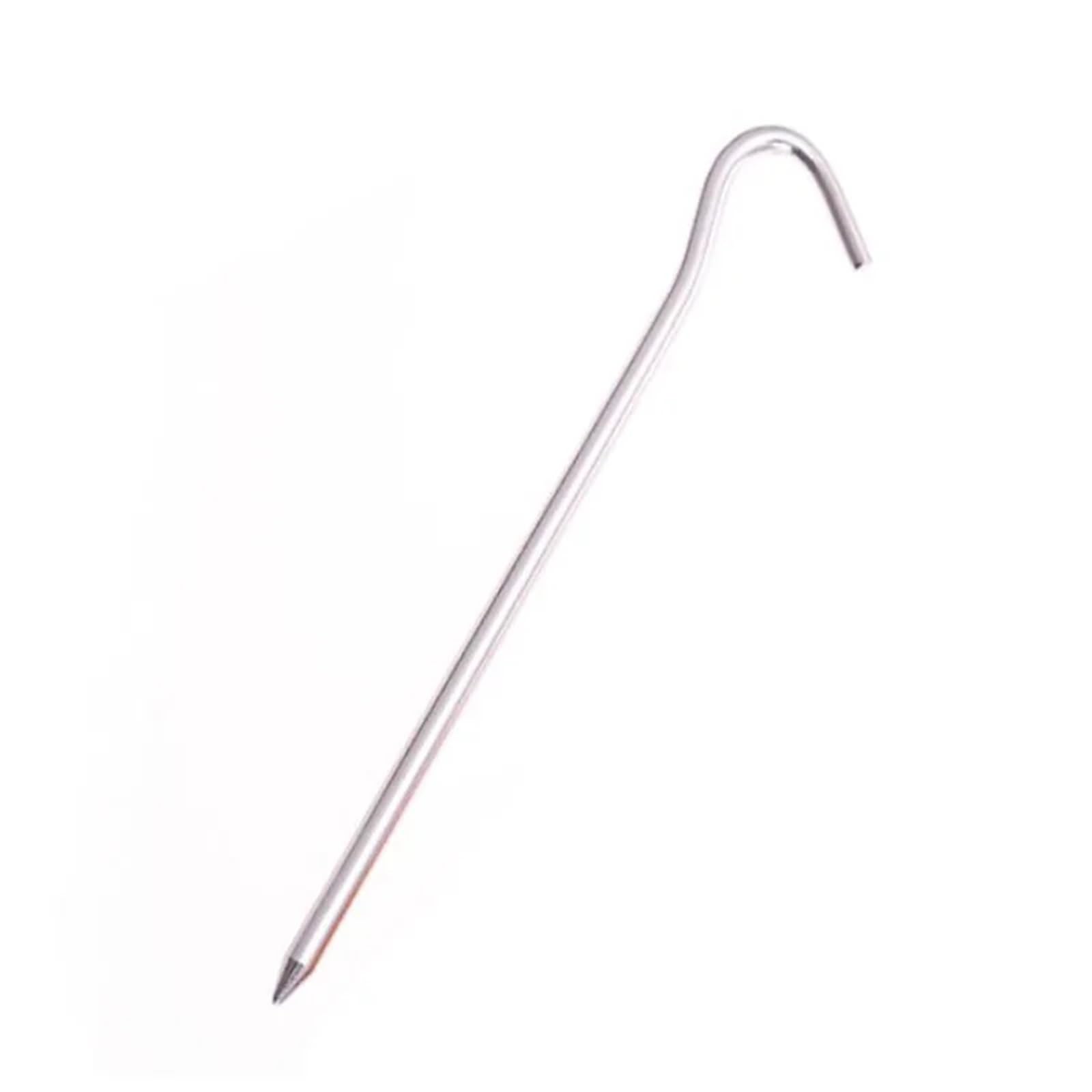 Picchetto da tenda, 10 pezzi da 18 cm picchetti for tenda in alluminio rotondi for in lega chiodi for esterni accessori for tende(Silver)
