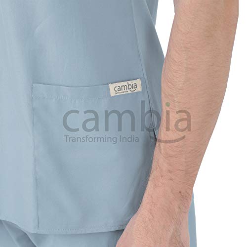 Image of Cambia Scrub Suits for Doctors Men /OT Dress Unisex (L, Grey)
