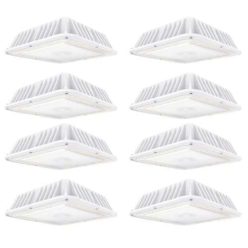 ELEPHANT DEPOT Canopy Lights Outdoor, 60/70/80W, 3000/4000/5000K Selectable, Up to 11200LM,Waterproof Led Lights for Gas Station, Garage, Carport, AC120-277V Commercial Grade
