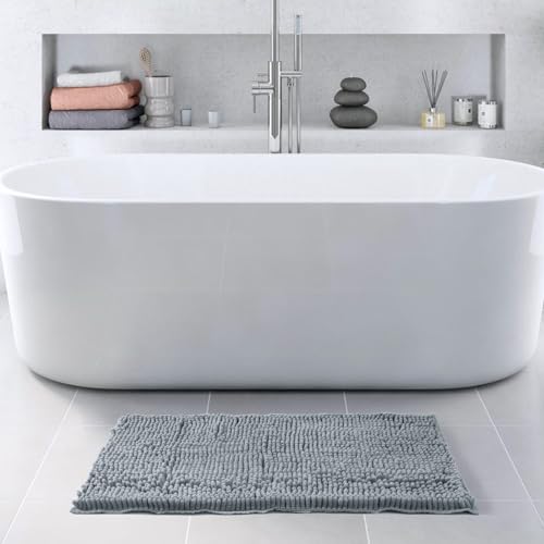 Freshmint Chenille Bathroom Rugs Non-Slip Bath Mat 32"X20" thumb #1