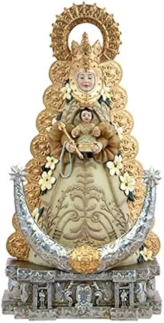 Figurita Virgen del Rocío 11 cm Resina para Roscón - Compra Online
