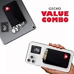 Phone-Wallet-2-Pack-Adhesive-Card-Holder-Cell-Phone-Pouch-Stick-on-Spandex-Pocket-by-Gecko-Carry-Credit-Cards-and-Cash-TWIN-DOG-HEART