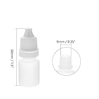 Vista 2 de Othmro Botellas cuentagotas de plástico de ojo de laboratorio de polietileno de 0.2 onzas, 50 piezas, gotero líquido exprimible de 0.2 fl oz boca
