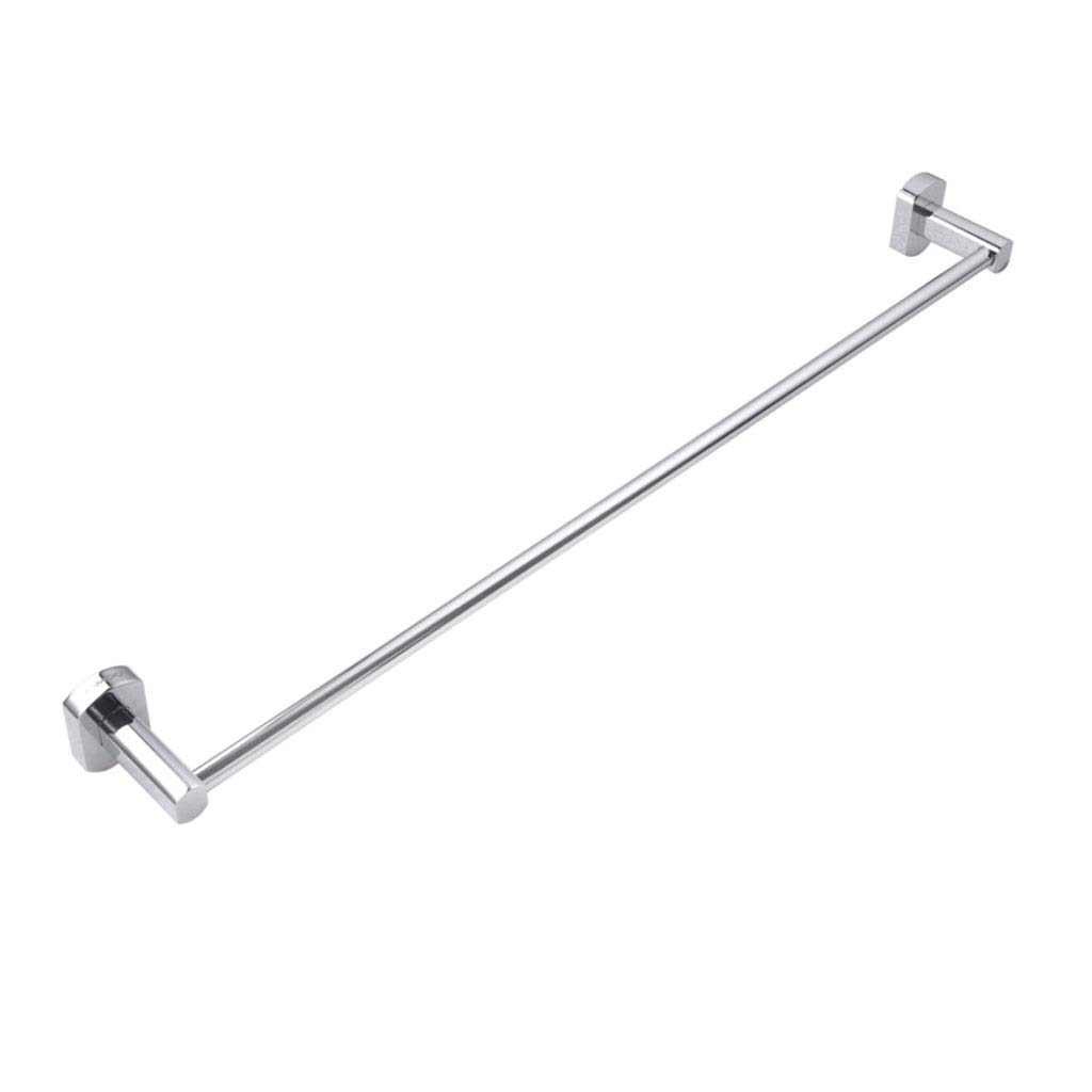 CAIFENG Modern Chrome Towel Rail，Wall Mounted Copper Single Towel Rails，bathroom Towel Rail Brass Chrome Holder Easy To Install