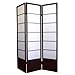 ORE International 3 Panel Room Divider - Espresso