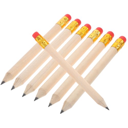Set de 50 lápices de madera con borrador rojo miniatura 1